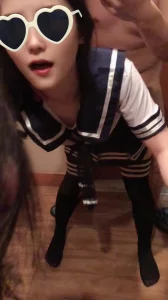 落地镜前爆操满嘴骚话的JK老婆